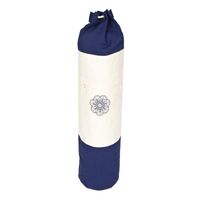 Yogatasche SURYA Bag 2 farbig für Schurwollmatten, dunkelblau / natur