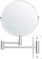 BELLE VOUS Kosmetikspiegel Rasierspiegel - 360° drehbarer Kosmetikspiegel Wandmontage - Kosmetik Spiegel 5x Vergrößerung - Schminkspiegel -