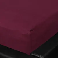 Traumschlaf Feinjersey Kinder-Baby Spannbetttuch 70x140 cm burgund