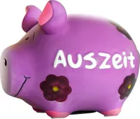 Spardose Schwein "Auszeit" - Keramik, klein