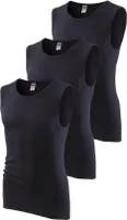 H.I.S. Muscleshirt 3 er-Pack schwarz Größe 3