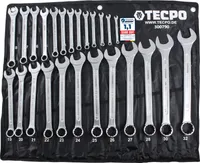 TECPO Maulringschlüssel-Satz, 6-32mm, 25-tlg.