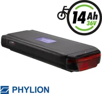 Phylion Fahrradbatterie 37V 14AH Joycube Wall-es