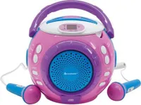 Soundmaster KCD1600PI przenośny odtwarzacz CD dla dzieci z 2 mikrofonami
