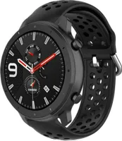 Strap-it Xiaomi Amazfit GTR Silikonband mit Löchern (Schwarz)