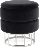 Hocker Zero 500 Schwarz / Silber