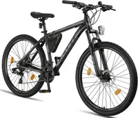 Licorne Bike Effect Premium Mountainbike Aluminiumrahmen Shimano,Zoll:27.5;Farbe:Schwarz/Anthrazit (2xDisc-Bremse)
