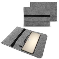 Notebook Sleeve Hülle Laptop Case Ultrabook Cover 15' Tasche Filz Cover Case , Farben:Grau, Notebook:Fujitsu LIFEBOOK A555
