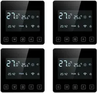 4 x Raumthermostat Wandthermostat Unterputz Fußbodenheizung Infrarotheizung LED 16A Digital Thermostat Raumtemperaturregler Fußbodenheizung Programmierbar