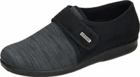 Fly Flot Herren Hausschuh Pantoffel Klettverschluss geschlossen, Größe:45 EU, Farbe:Grau