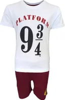 Schlafanzug kurz Harry Potter  Weiß-Bordeaux 158 cm