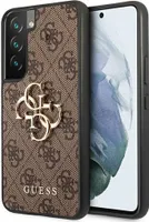 Guess Guhcs22S4Gmgbr S901 S22 Hnědé/Hnědé Pevné Pouzdro 4G Big Metal Logo