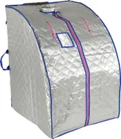 WYCTIN Dampfsauna Silber Heimsauna Wärmekabine 1000w Fernbedienung Heimsauna 80*70*98 cm