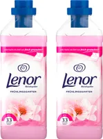 2 Flaschen Lenor Weichspüler Frühlingsgarten a 990ml für 66 Waschladungen
