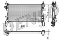 DENSO Kühler Motorkühlung DRM09173 für FIAT QUBO (225)