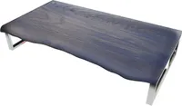 Waschtischplatte mit Baumkante Eiche Rustikal braun geölt 120x45cm