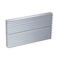 Aluminiumlegierungs-Kühlkörper-Modul-Kühler-Heizkörper-Silber-Kühlkörper mit 16 Flossen für Verstärker-Transistor-Halbleiter-Geräte der hohen Leistung