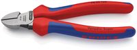 Knipex 700-2160 Seitenschneider 160mm Griffe starkwandig 2farb., rot/blau/silber-grau
