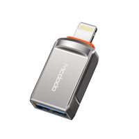 Mcdodo 3.0 Konverter OTG Adapter USB auf Lightning Ladeadapter Stecker Converter für Smartphones grau