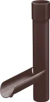 INEFA Regensammler für Fallrohr, PVC DN50 / 50mm Dunkelbraun Wasserklappe für Regenfallrohr, Dachrinnenzubehör,  Germany