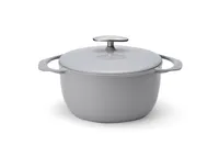 UNILLOY Grauer 22 cm Topf aus Gusseisen [UC220GR]
