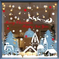Fenstersticker Aufkleber Weihnachten Fensterdeko 4er-Set, MAGICSHE