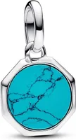 PANDORA ME Charm Medallion Tyrkysová gravírovatelná 793388C01