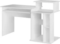 Vicco Schreibtisch Jan, 130 x 55 cm, Weiß