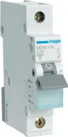 Wyłącznik nadprądowy MCN 1P C10 6kA HAGER MCN110E