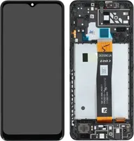 SMT - Original LCD Display Touchscreen Bildschirm Rahmen Schwarz für Samsung Galaxy A04s A047F