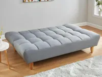 Schlafsofa Klappsofa 3-Sitzer - Stoff - Grau - ESTEBAN