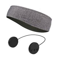 INF Sluchátka na spaní - Čelenka s Bluetooth sluchátky a mikrofonem Grey