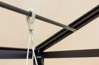Terrando Alumiuniumstab zur Rankhilfe 309 cm, Aluminium