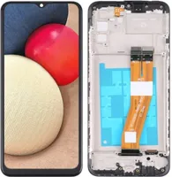 Originální LCD displej a dotykové sklo, náhradní displej pro Samsung Galaxy A02s (SM-A025F) (IPS) s rámečkem (REF), náhradní díly pro smartphone