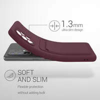 kwmobile Handyhülle kompatibel mit Samsung Galaxy A52 / A52 5G / A52s 5G Hülle - Handy Cover mit Fach für Karten - in Tawny Red
