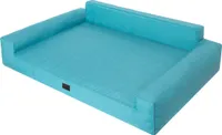 Hundebett, Hundematratze, Hundecouch, für kleine und große Hunde, Hundekissen, Hundekorb, Haustier, Schlafplatz, Hundemöbel, Blau, XXL: 116x78 cm