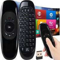 Air Mouse Remote mit Tastatur Infrarot Fernbedienung Wireless für Smart TV Android TV Windows Computer Tragbare Kabellose Maus Controller Retoo