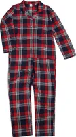 SF - Schlafanzug mit langer Hose für Damen PC7223 (M) (Rot/Marineblau)