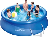 Summer Waves Fast Set Quick Up Pool Swimmingpool mit Filterpumpe Ø 366 x 91 cm