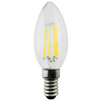 Retro Edison Filament Glühbirne LED Vintage Dekorative Glühlampe Beleuchtung Birne Warmweiß C37 E14 6W Kerze 806 lm