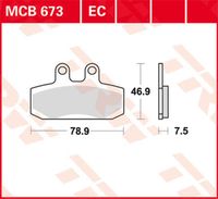 TRW / Lucas - Typ MCB673 Organisch Bremsbeläge mit ABE