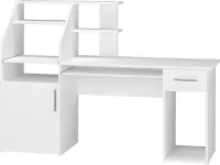 Vicco Schreibtisch Edwin, 166 x 50.5 cm, Weiß