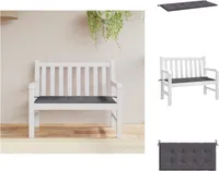 vidaXL Gartenbank-Auflage Anthrazit 100x50x3 cm Oxford-Gewebe -  Sitzpolster