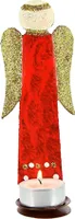 Teelichthalter Engel rot, Weihnachtsdeko