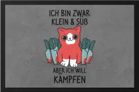 Katzen Fußmatte Katzenbesitzer Katzenliebhaber Katzen-Mama Lustig Geschenk Katzenmotiv & Spruch