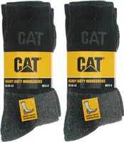 Caterpillar 6 Paar Socken / Arbeitssocken Widerstandsfähige Verstärkte Spitze Ferse Schwarz39-42