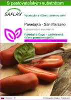 SAFLAX - Paradajka - San Marzano - Lycopersicon esculentum - 10 Semená - S pestovateľským substrátom bez klíčkov