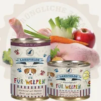 Lakefields Dosenfleisch-Menü Rind für Welpen, 6 x 200 g