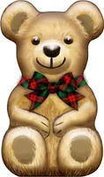 Windel Weihnachts Teddy gefüllt mit Schokoladenpralinen Dose 77g