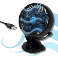 ZMH Ventilator USB Mini Tischventilator: 4 Geschwindigkeiten Akku